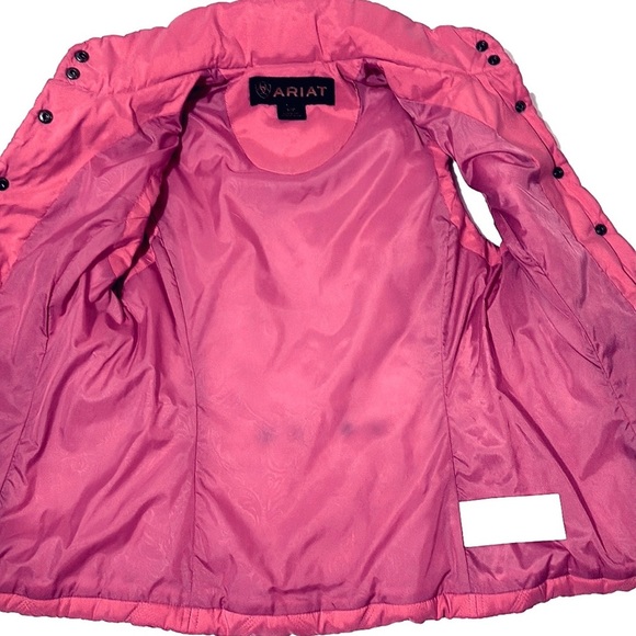 Ariat Puffer Vest, Size S/P, Pink - Picture 3 of 10